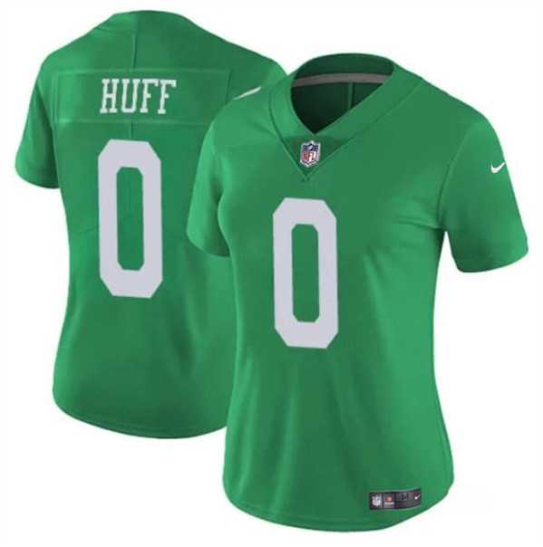 Women's Philadelphia Eagles #0 Bryce Huff Green Vapor Untouchable Throwback Limited Football Stitched Jersey Dzhi